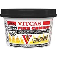Los mejores  - VITCAS - Cemento para chimeneas- estufas- etc. (500 g- soporta hasta 1250 ºC)